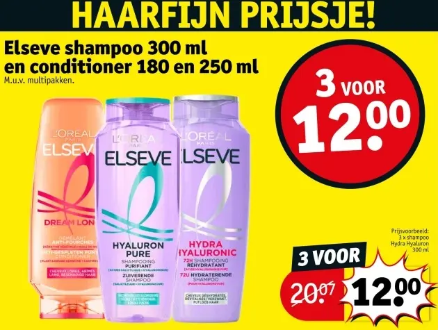 Promotie: Elseve shampoo en conditioner