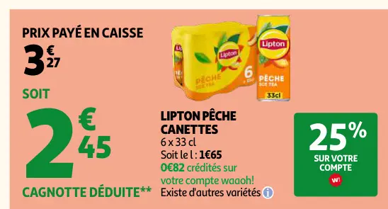 Promotie: Lipton Pêche