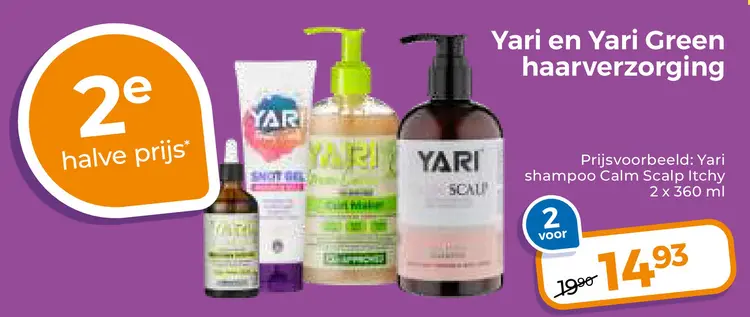 Aanbieding: Yari en Yari Green haarverzorging