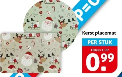 Aanbieding: Kerst placemat