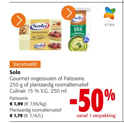 Promotie: Gourmet ongezouten of Patisserie