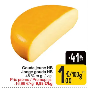 Offre: Gouda jeune HB Jonge gouda HB