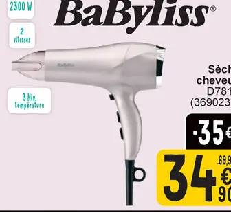 Offre: Sèche cheveux D781