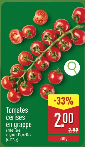 Offre: Tomates cerises en grappe