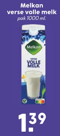 Aanbieding: Verse volle melk
