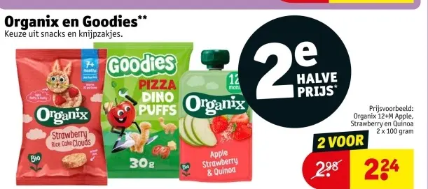 Aanbieding: Organix en Goodies