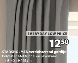 Aanbieding: STADSHOLMEN verduisterend gordijn