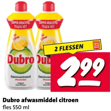 Aanbieding: Afwasmiddel citroen