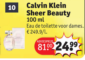 Aanbieding: Calvin Klein Sheer Beauty