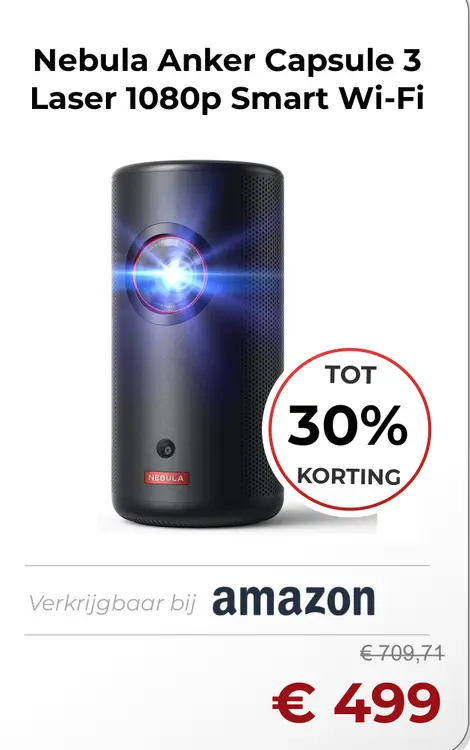 Aanbieding: Capsule 3 Laser 1080p Smart Wi-Fi