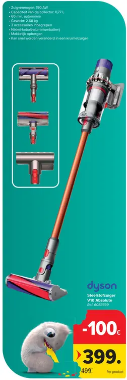 Promotie: Steelstofzuiger V10 Absolute