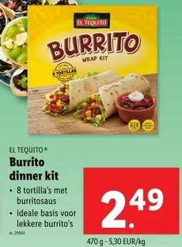 Aanbieding: Burrito dinner kit