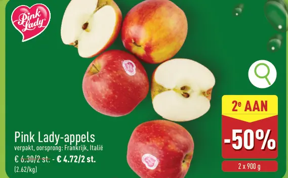 Promotie: Pink Lady-appels