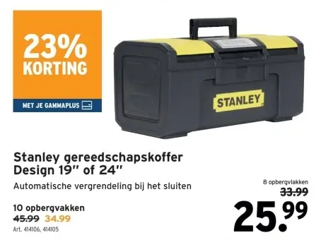 Aanbieding: Gereedschapskoffer Design 19" of 24"
