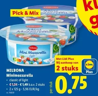 Promotie: Minimozzarella