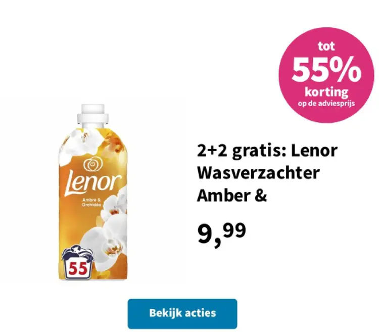 Promotie: Lenor Wasverzachter Amber & Orchidee