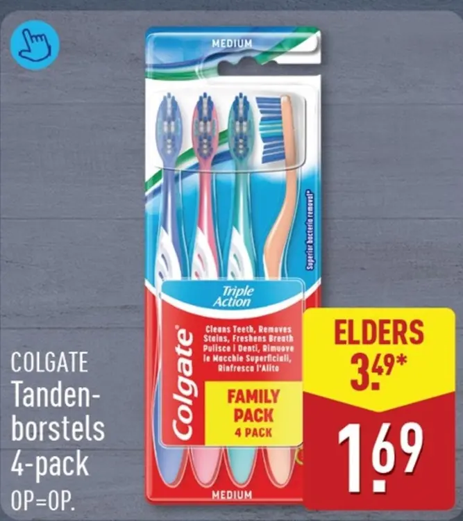 Aanbieding: Tandenborstels 4-pack
