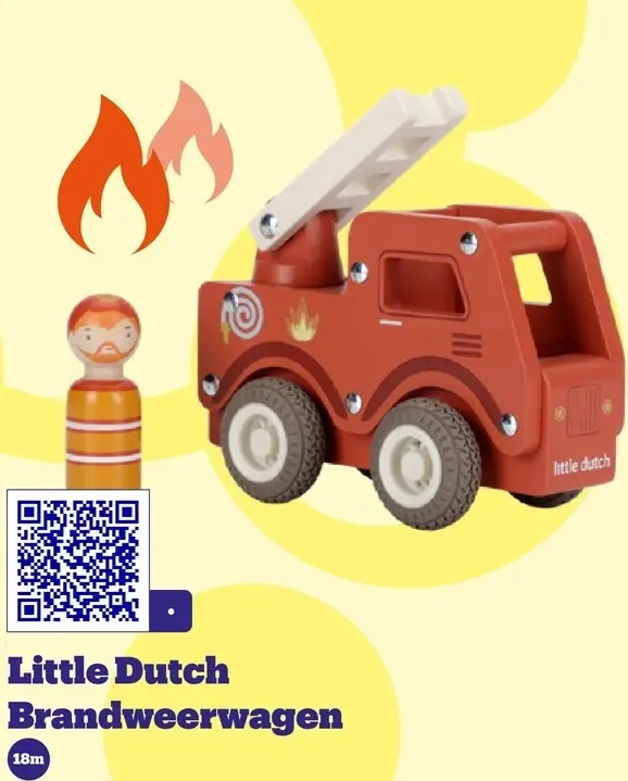 Promotie: Little Dutch Brandweerwagen