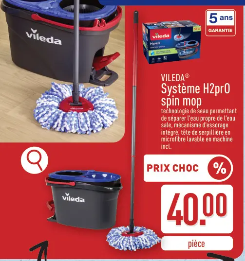 Offre: Système H2prO spin mop