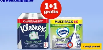 Aanbieding: op keukenpapier van Kleenex, Nalys en Edet