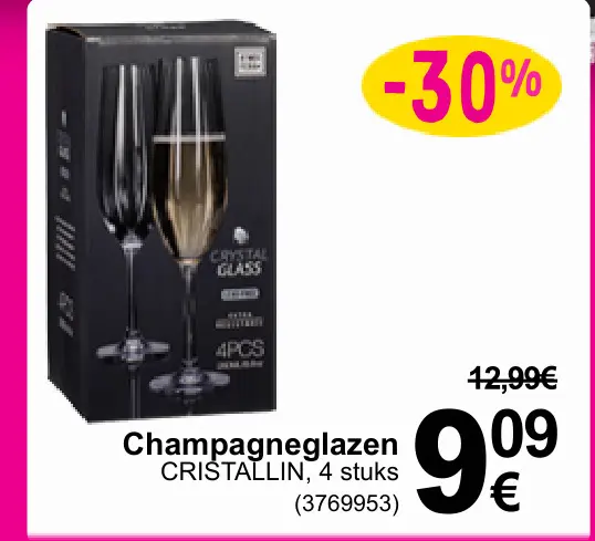 Aanbieding: Champagneglazen