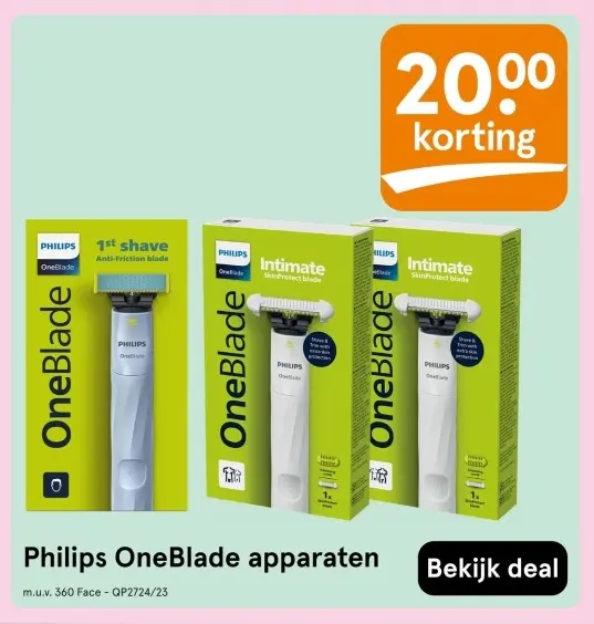 Aanbieding: Philips OneBlade apparaten