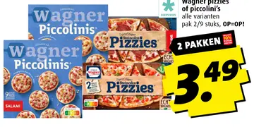 Aanbieding: Wagner pizzies of piccolini's