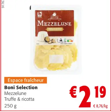 Offre: Mezzelune Truffe & ricotta