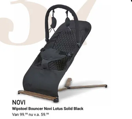 Aanbieding: Wipstoel Bouncer Novi Lotus Solid Black