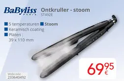 Aanbieding: BaByliss Ontkruller - stoom