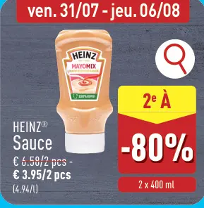 Offre: HEINZ Sauce