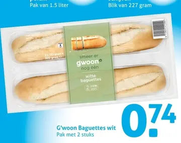 Aanbieding: G'woon Baguettes wit