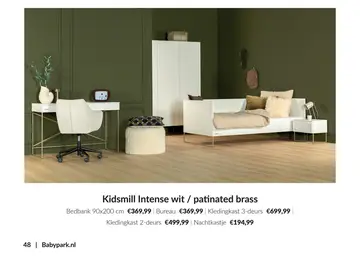 Aanbieding: Kidsmill Intense wit / patinated brass
