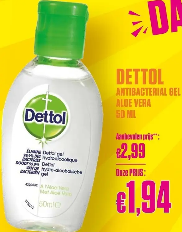 Promotie: Antibacterial Gel Aloe Vera