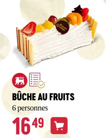 Offre: Bûche au fruits