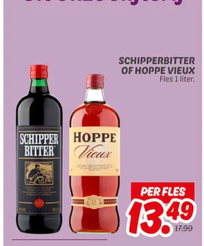 Aanbieding: Schipperbitter of HOPPE vieux