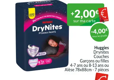 Offre: Drynites Couches