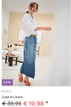 Offre: Jupe en jeans