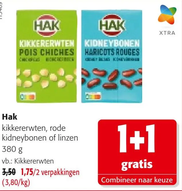Promotie: Kikkererwten, rode kidneybonen of linzen