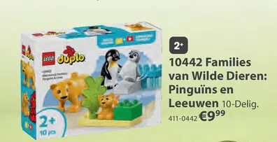 Aanbieding: LEGO 10442 DUPLO Families van wilde dieren:  pinguïns en leeuwen