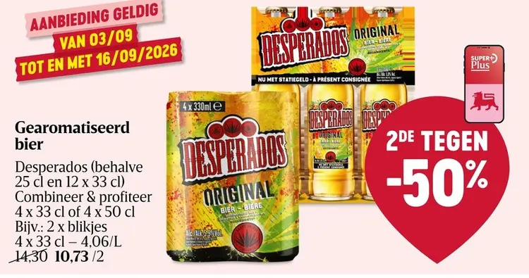 Promotie: Gearomatiseerd bier Desperados
