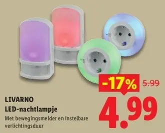 Aanbieding: LED-nachtlampje
