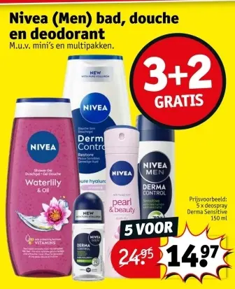 Promotie: Nivea (Men) bad, douche en deodorant