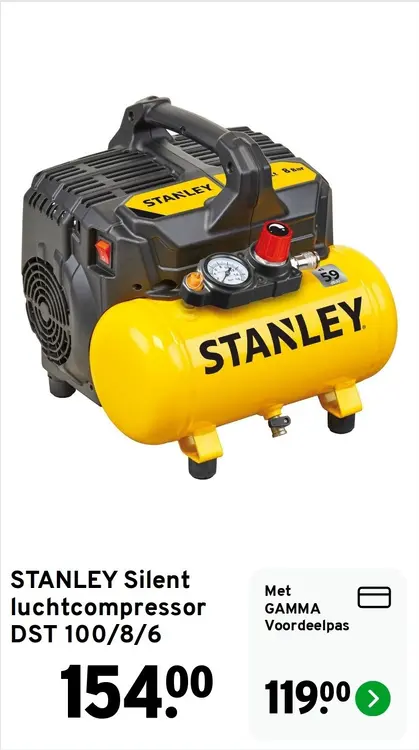 Aanbieding: Silent luchtcompressor DST 100/8/6