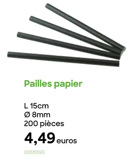 Offre: Pailles papier