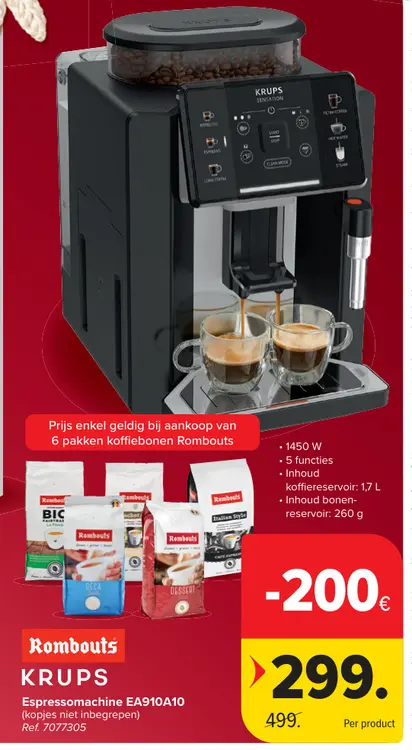 Aanbieding: Espressomachine EA910A10