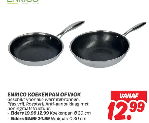 Enrico koekenpan of wok
