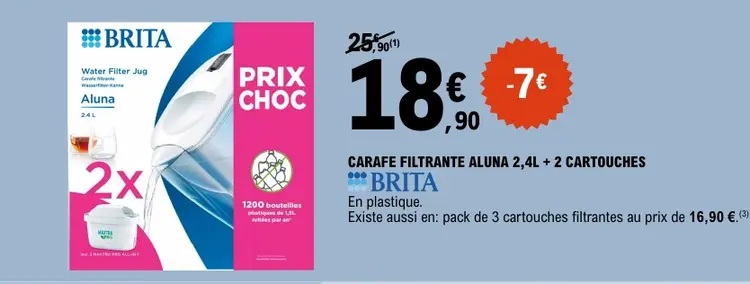 Promotie: Carafe filtrante aluna