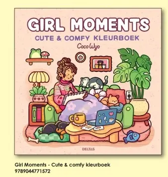 Aanbieding: Girl Moments - Cute & comfy kleurboek