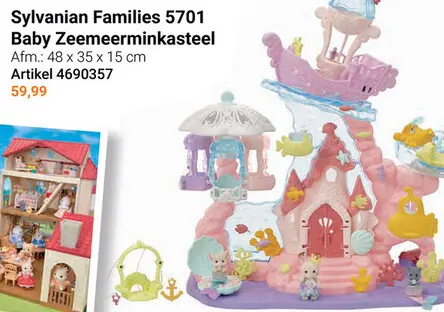 Aanbieding: Sylvanian Families 5701 Baby Zeemeermin Kasteel